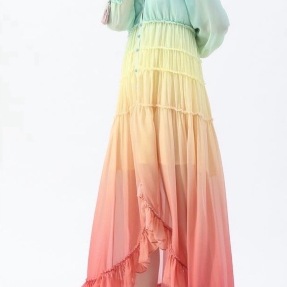 Vici Multicolor High Low Dress